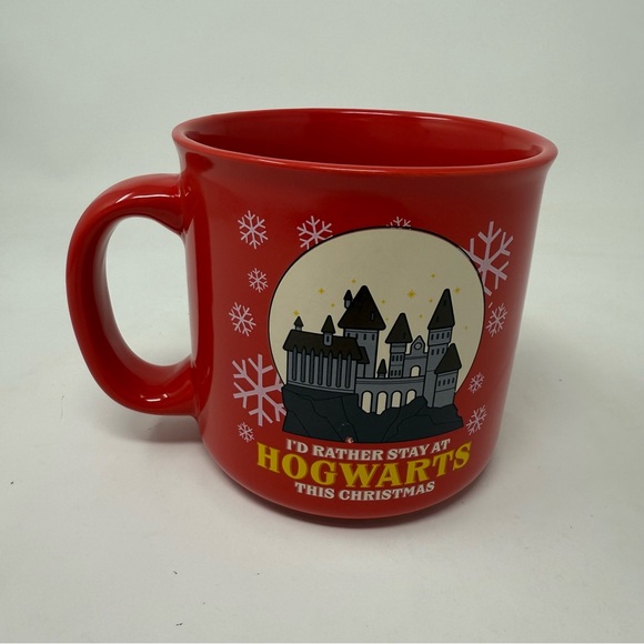 Harry Potter Christmas Mug 20 OZ. “I’d rather stay at Hogwarts this Christmas” - Picture 1 of 4